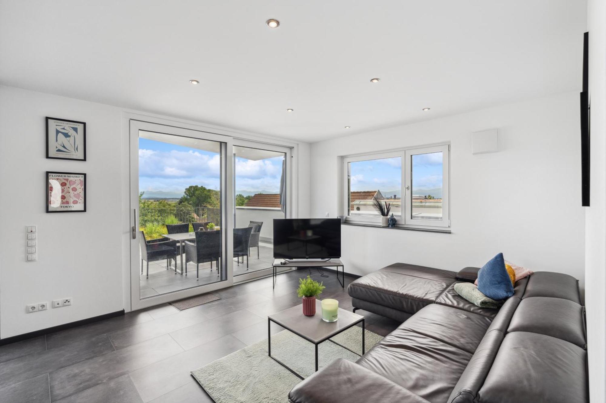 Anytime - Penthouse Mit Terrasse Und Bergsicht Apartment ฟรีดริชส์ฮาเฟน ภายนอก รูปภาพ