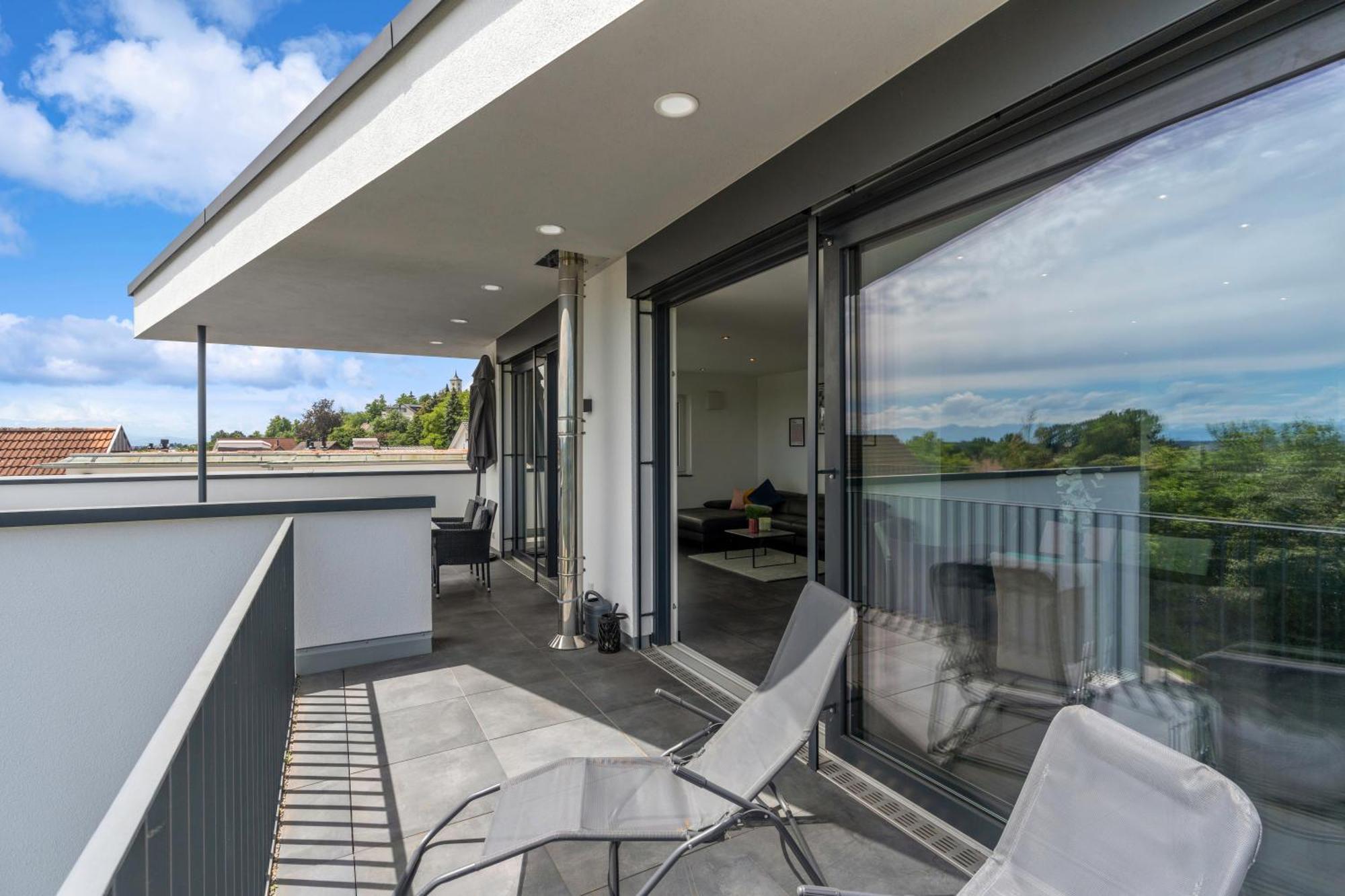 Anytime - Penthouse Mit Terrasse Und Bergsicht Apartment ฟรีดริชส์ฮาเฟน ภายนอก รูปภาพ