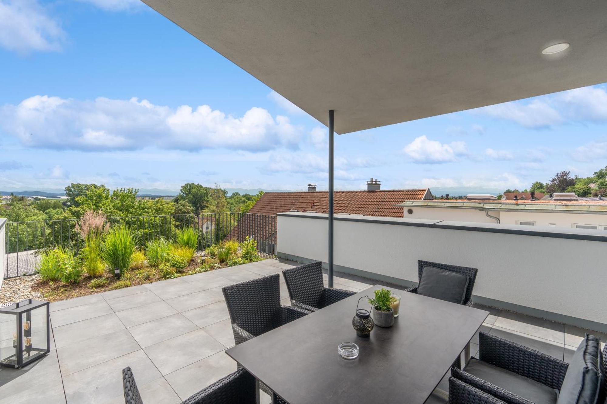 Anytime - Penthouse Mit Terrasse Und Bergsicht Apartment ฟรีดริชส์ฮาเฟน ภายนอก รูปภาพ